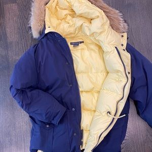 Vintage Nautica hooded down jacket